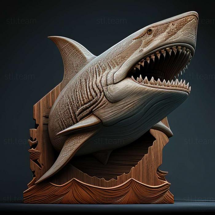 3д модель акулы